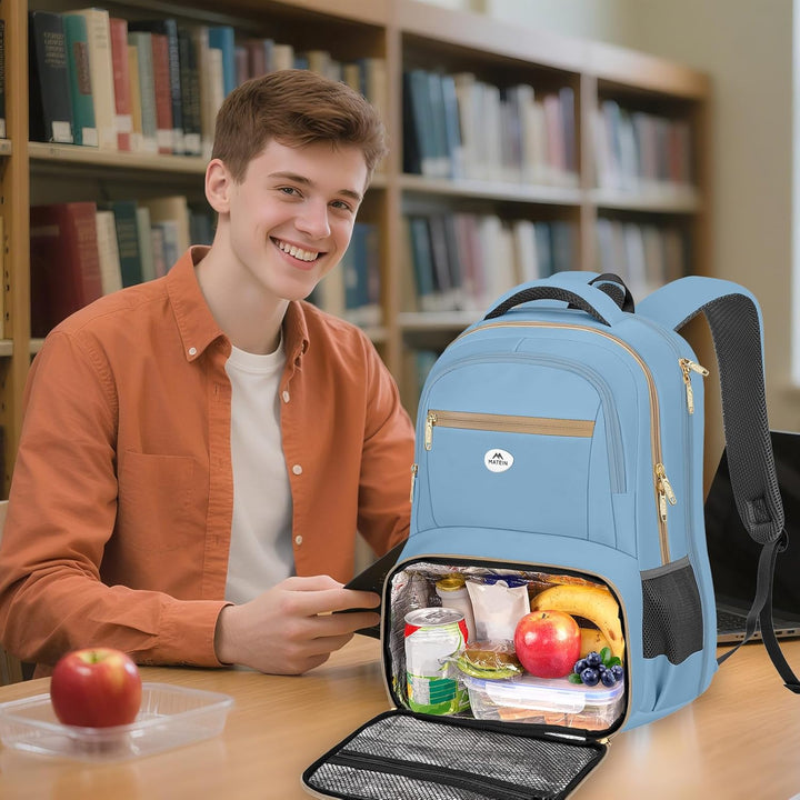 MATEIN Mochila de almuerzo para mujer, moderna mochila de trabajo a...