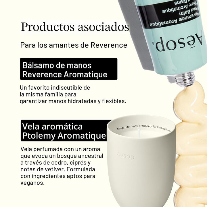 Aesop Reverence Aromatique - Jabón exfoliante de manos con piedra p...