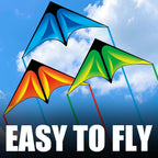 Delta Kite Set para niños y adultos, paquete de 3 cometas para adultos