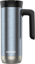 Contigo Superior 2.0 Tapa para Vaso de Viaje de Acero Inoxidable, Dark Ice, 20oz