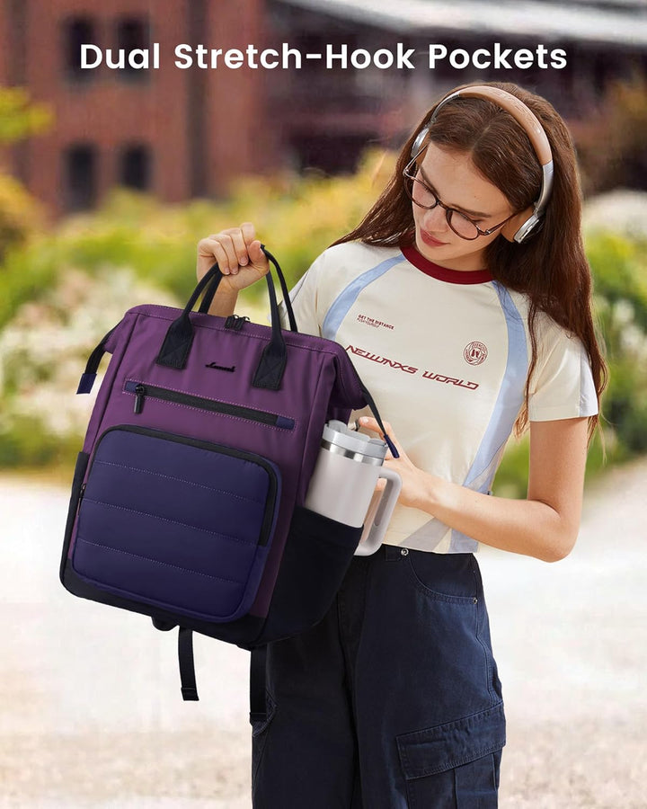 LOVEVOOK - Mochila para computadora portátil para mujer, mochila de...