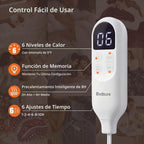 Bedsure Manta térmica con función de precalentamiento, manta eléctrica de calentamiento rápido, manta de franela suave con 6 ajustes de tiempo (hasta 10 horas), 6 ajustes de calefacción, regalos para la abuela (50 x 60 pulgadas, gris)