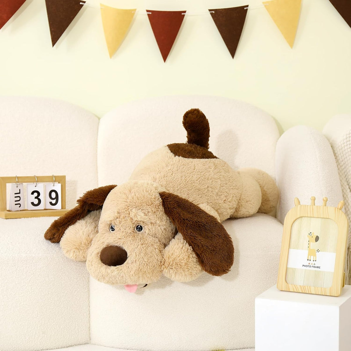 MaoGoLan Peluche de perro gigante, peluche grande de 31 pulgadas