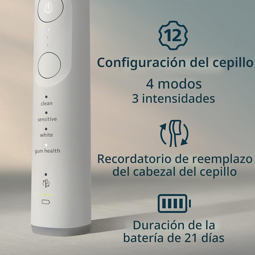 Philips Sonicare Cepillo de dientes eléctrico serie 7300, tecnologí...