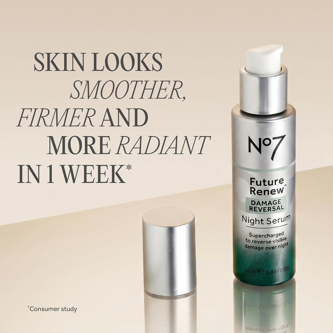 No7 Future Renew Damage Reversal Night Serum - Suero de péptidos an...