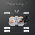 CADA Z-10 Kit de construcción de helicóptero motorizado – 989 piezas con batería recargable, motores duales, controlador de 2.4 GHz – Juego de helicóptero de ladrillo RC compatible con las principales