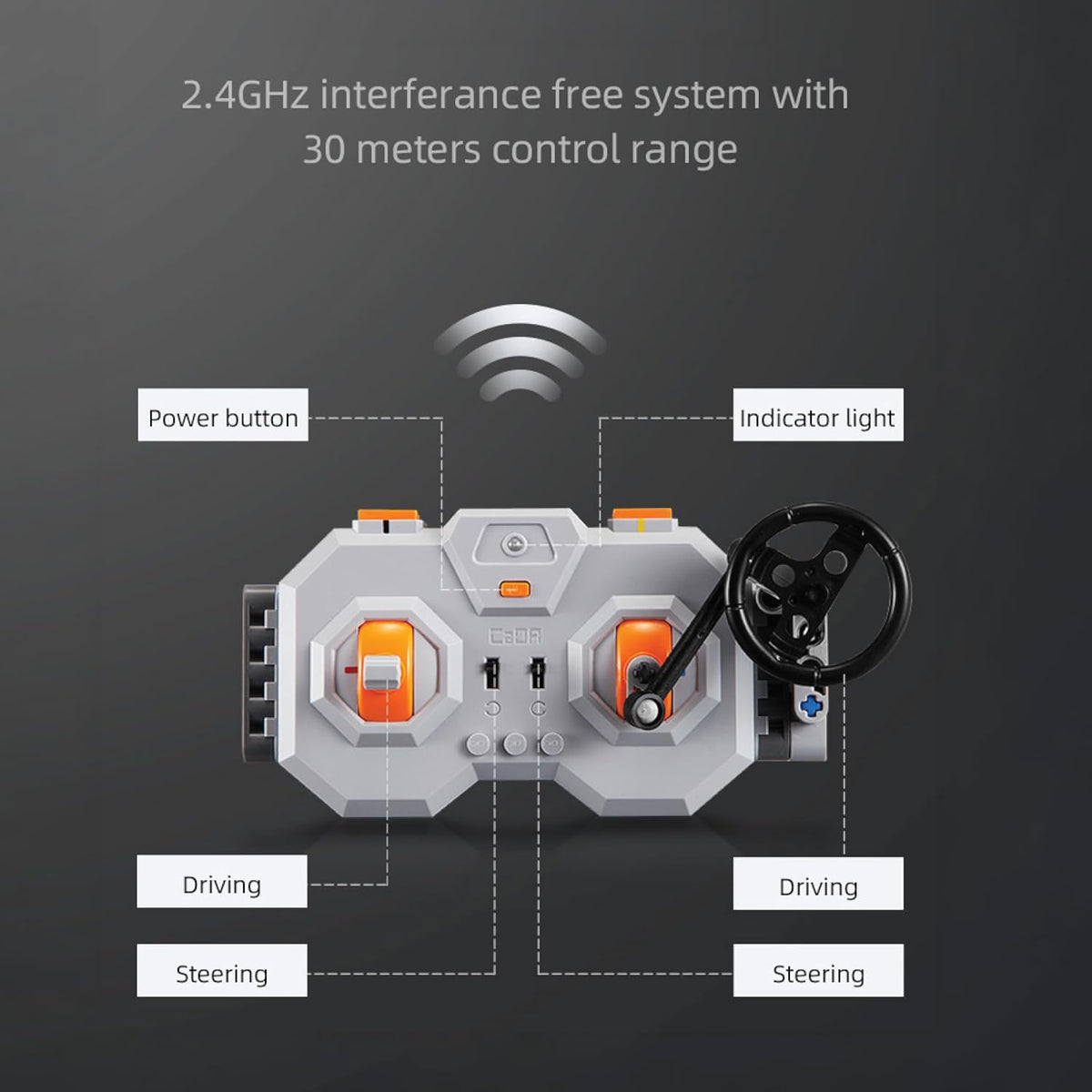 CADA Z-10 Kit de construcción de helicóptero motorizado – 989 piezas con batería recargable, motores duales, controlador de 2.4 GHz – Juego de helicóptero de ladrillo RC compatible con las principales