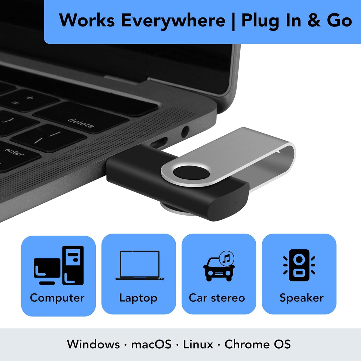 Paquete de 10 Enfain Memorias Flash USB 2.0 Giratorias de 16GB: Alm...