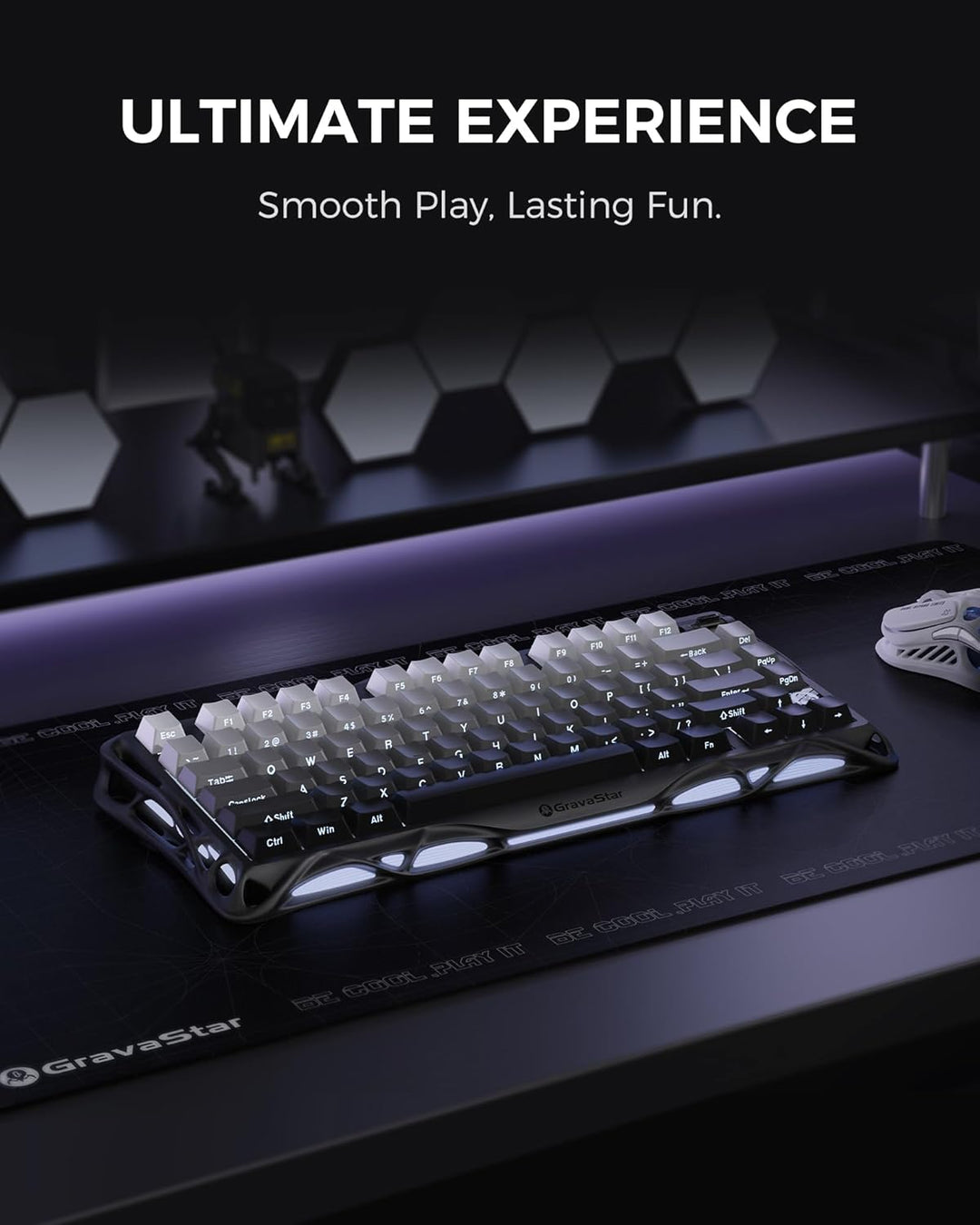 GravaStar Mercury K1 75% Wireless Mechanical Gaming Keyboard, Alumi...