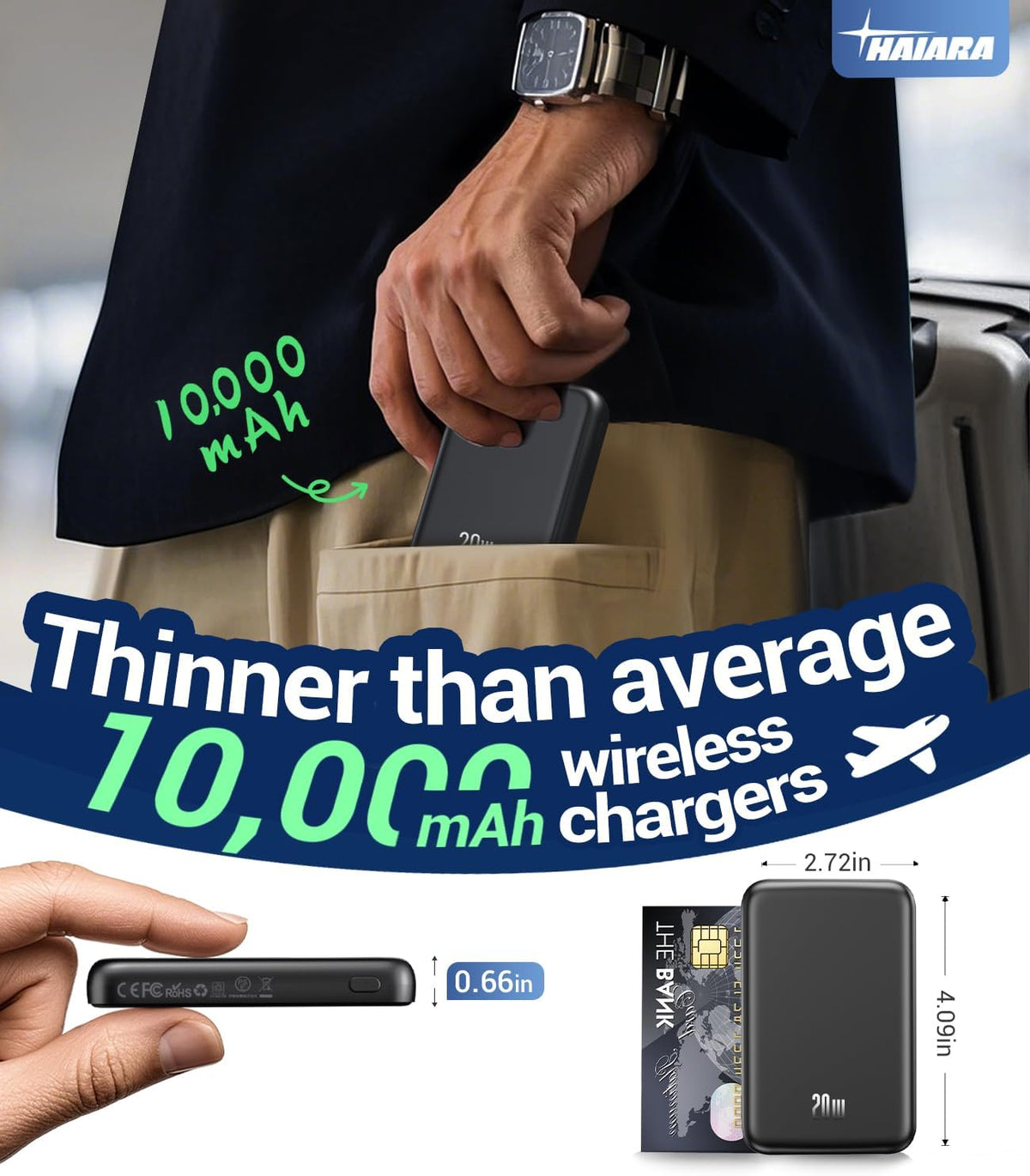 Cargador portátil para banco de energía Magsafe - Cargador magnétic...