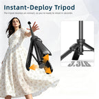 Auto-Open Mini 360 ° Bola Cabeza Selfie Stick Trípode para GoPro DJI Insta360