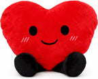 Juguete de corazón de peluche calentable y refrigerable, Rojo