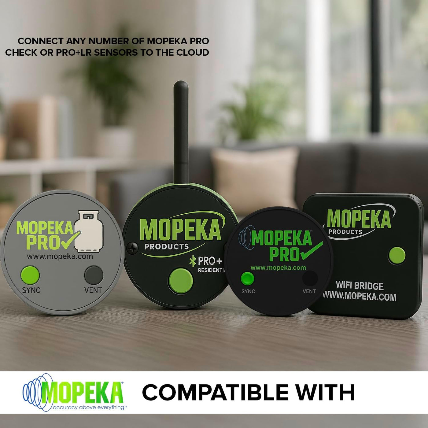 Mopeka Puente de enrutador Bluetooth/WiFi de verificación