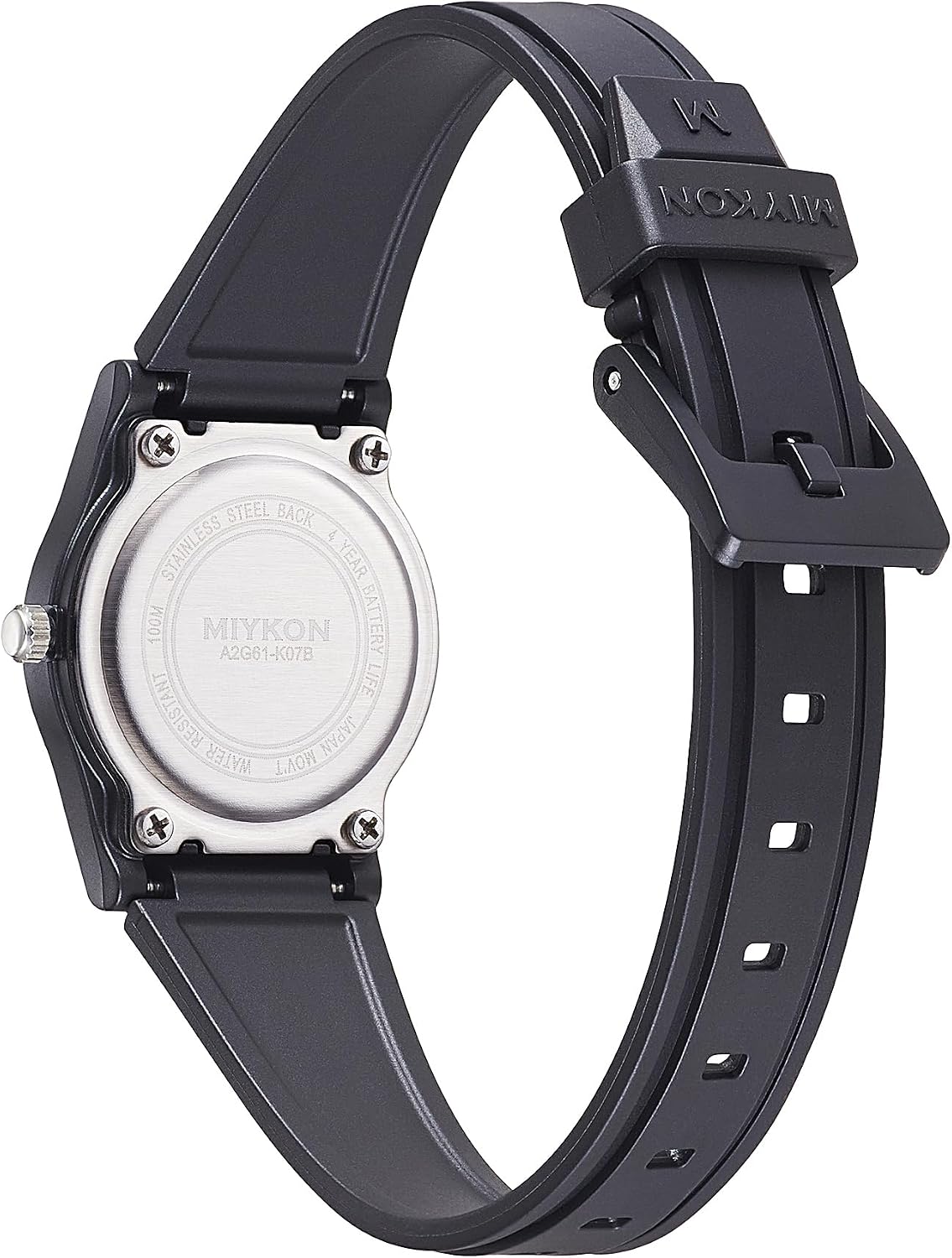 Reloj analógico Miykon para mujer, negro, delicado, fácil de leer, resistente al agua 100M