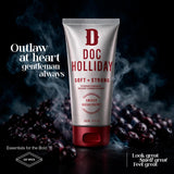 DOC HOLLIDAY Acondicionador fortalecedor suave y fuerte para barba,...