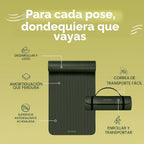 Retrospec Solana - Tapete de yoga grueso de 1/2 pulgada antideslizante con correa de nailon, 72 x 24 pulgadas, tapete de ejercicio para pilates, estiramiento y fitness, sin BPA, fácil de limpiar