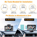 DoHonest Cámara de Coche para Bebé HD 1080P - Monitor para