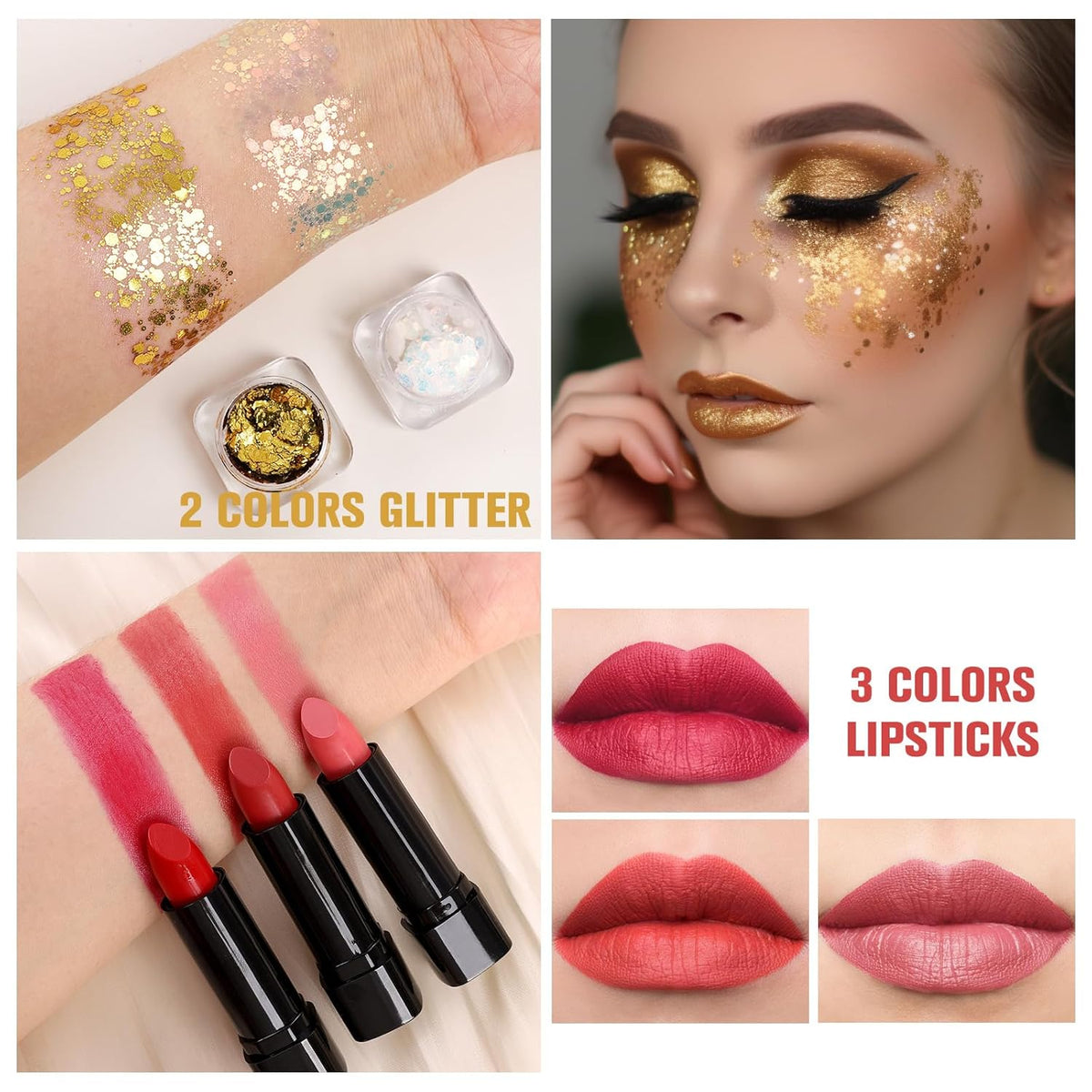 Kit de maquillaje profesional para mujeres y niñas, kit completo co...
