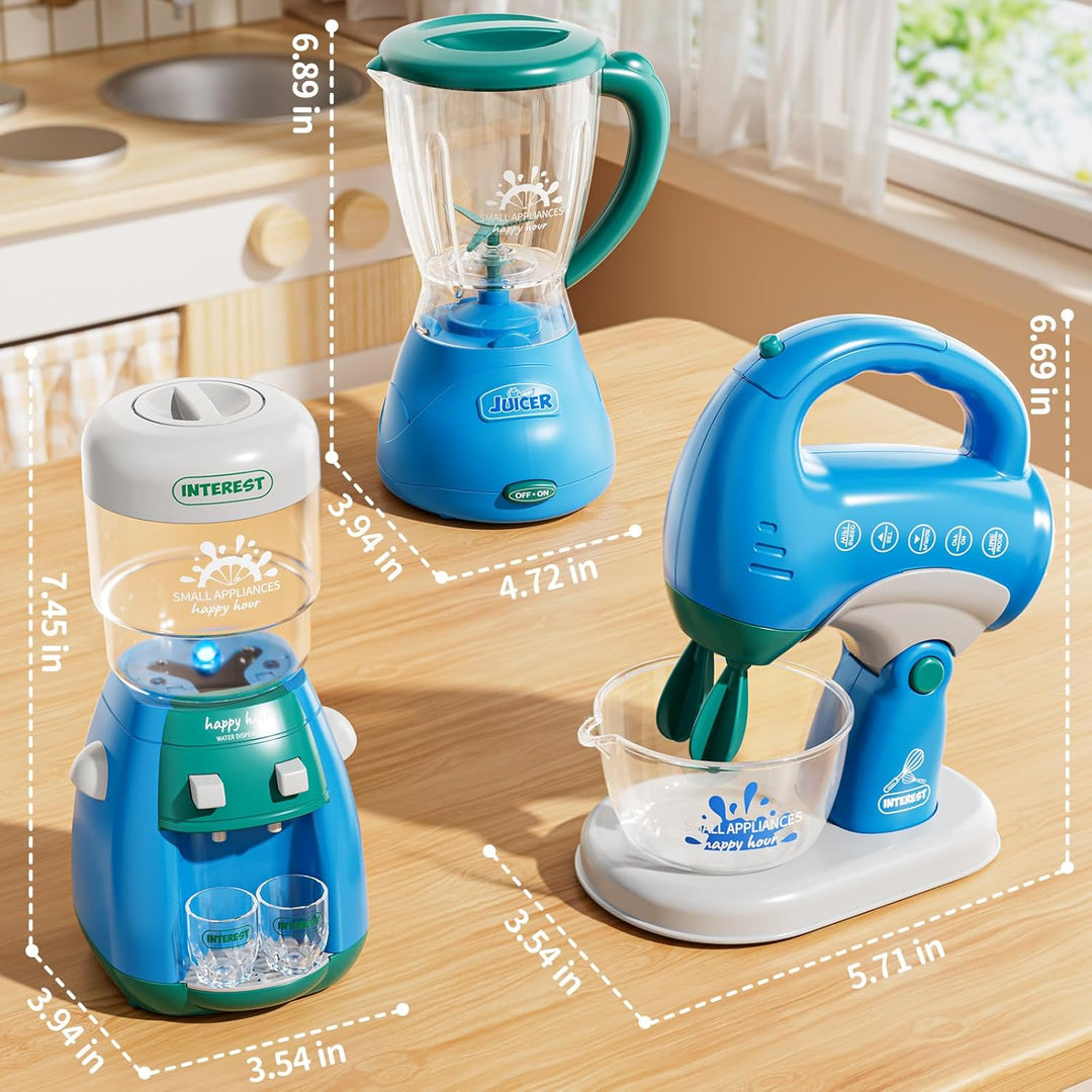 PEADUCK Juego de electrodomésticos de cocina 3 en 1 para niños, jug...
