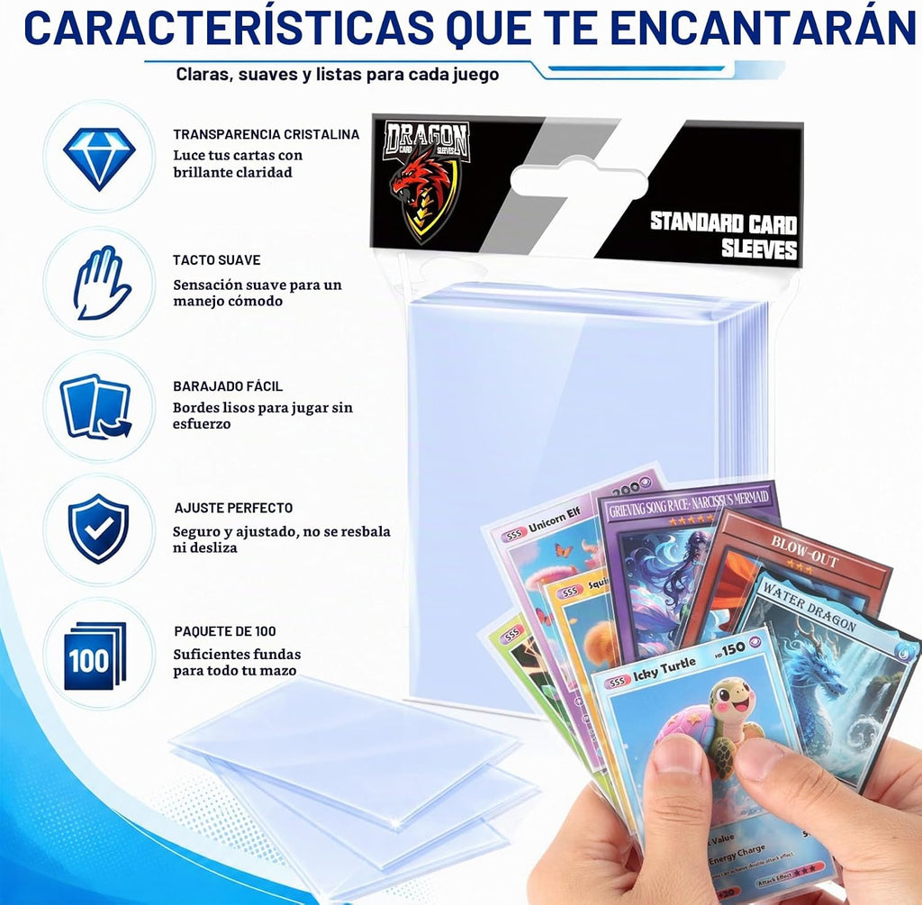 Fundas para Tarjetas Top Loaders para Tarjetas Coleccionables, Fundas Protectoras Suaves Penny para Tarjetas de Béisbol Aptas para Deportes, Fútbol Americano, Tarjetas MTG (5000 PIEZAS)