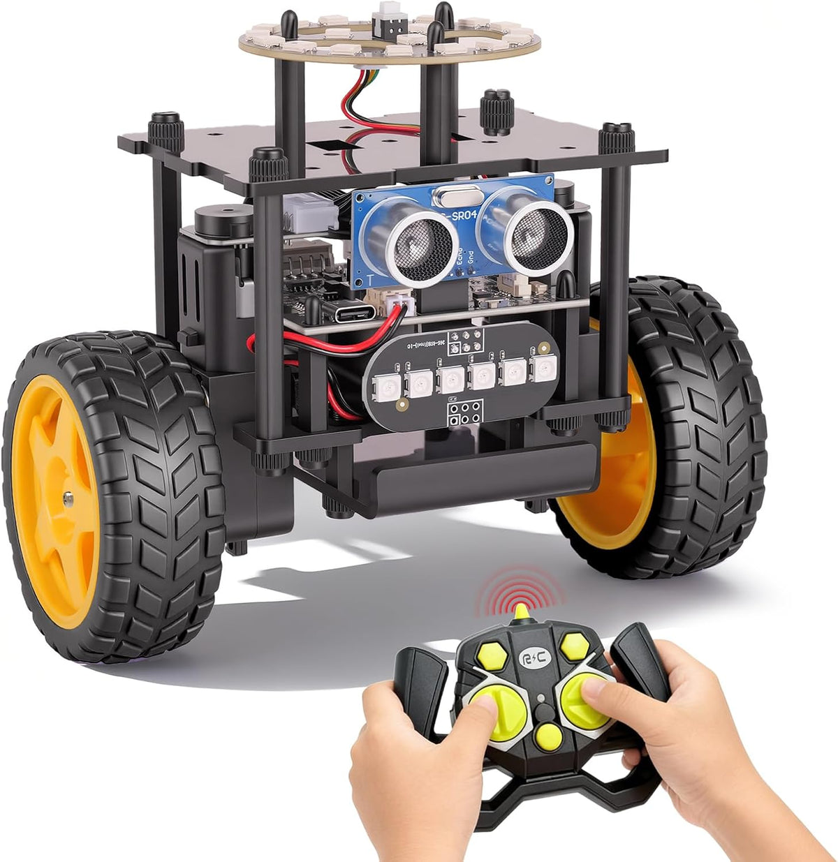 Kit de coche robot inteligente, robótica para niños de 8 a 12 años