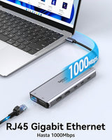 Estación de acoplamiento Selore USB C de monitor dual, estación de...