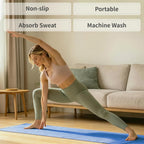 Paquete de 2 toallas antideslizantes para esterilla de yoga caliente con puntos de agarre, 72 x 24 pulgadas, toalla de microfibra súper absorbente para yoga caliente, pilates, entrenamiento