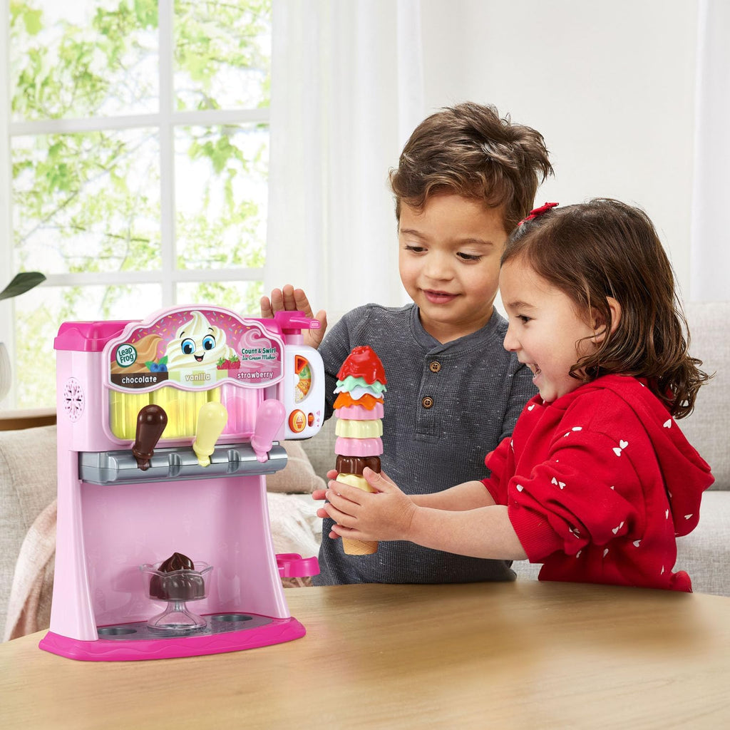 LeapFrog Count and Swirl - Juego para hacer helados para niños, color rosa