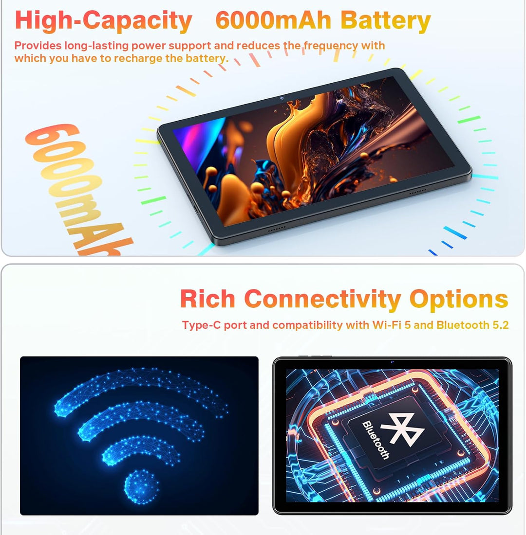 Tablet Android 15, tabletas de 10 pulgadas, 18 GB+128 GB, expansión...