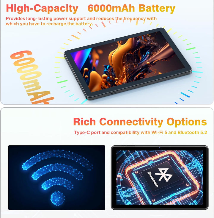 Tablet Android 15, tabletas de 10 pulgadas, 18 GB+128 GB, expansión...