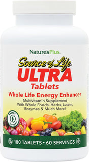 NaturesPlus Ultra Source of Life Multivitamínico - 180 tabletas - A...