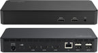 Kensington SD4760P Estación de Acoplamiento USB-C 11-en-1 con DisplayLink, Estación de Acoplamiento para Tres Monitores, 3xHDMI, Carga de 100W para Laptop, 6xUSB A, Ethernet, Audio, Requiere