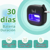 Bril UV-C Desinfectante y soporte para cepillo de dientes, limpiado...