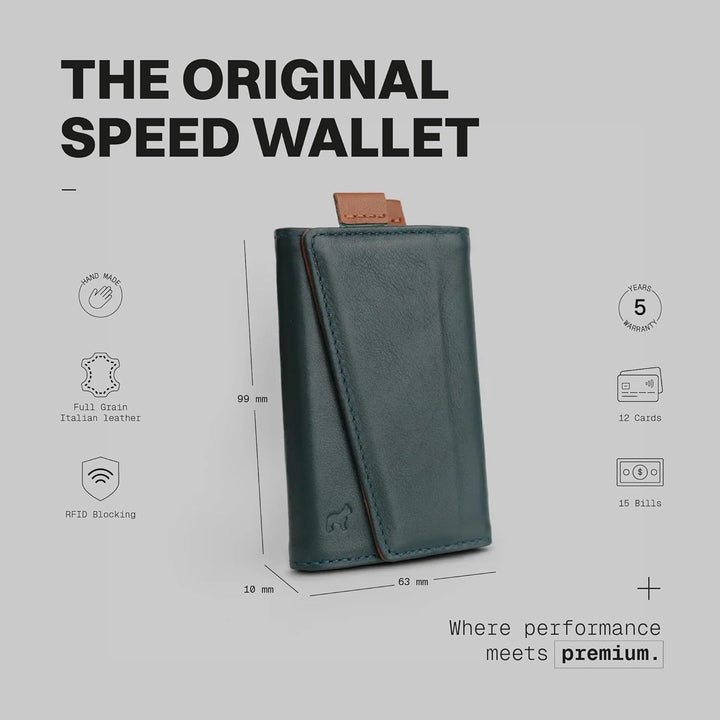 The Frenchie Co. - Cartera Speed - Minimalista ultra delgada - Cart...