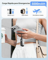 ORICO Cargador portátil con cable Lightning integrado, cargador de...