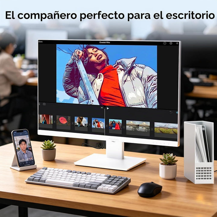 Pisichen Monitor de pantalla táctil de 24 pulgadas, pantalla de com...