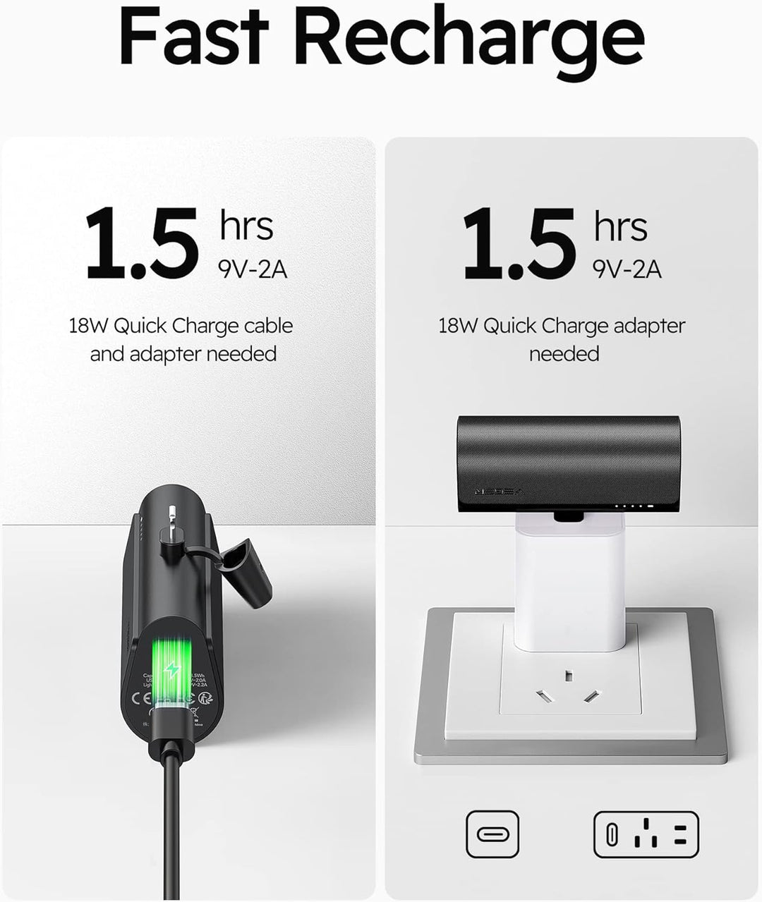VEGER Cargador portátil, banco de energía USB C, paquete de batería...