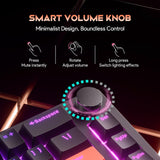 Gaozen Teclado mecánico para juegos FURYCUBE 68% con retroiluminaci...