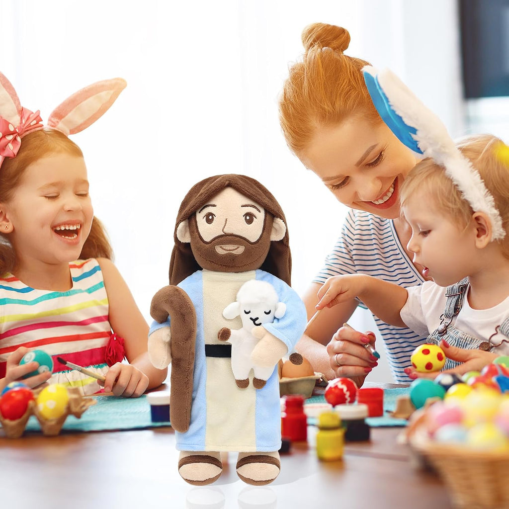 Muñeco de peluche Good Shepherd Jesus - Juguete de peluche de cordero que