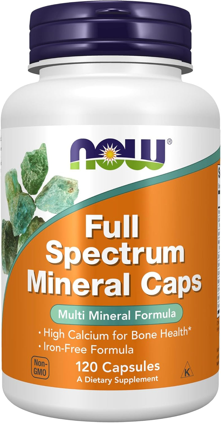 NOW Suplementos, cápsulas minerales de espectro completo, fórmula m...