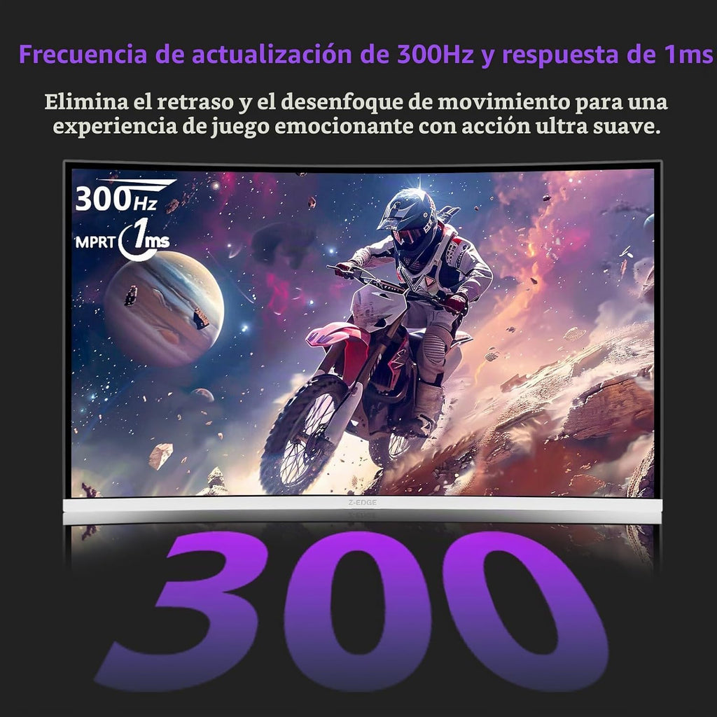 Z Z-EDGE Monitor de juegos curvo de 27 pulgadas, monitor de computa...