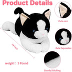 Wepop Animales de Peluche con Peso de 5 Libras, Peluche de Gato