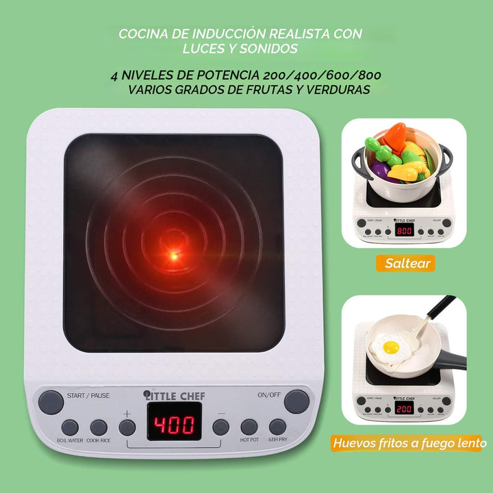 CUTE STONE - Juguete de cocina de juego de roles con olla a presión...