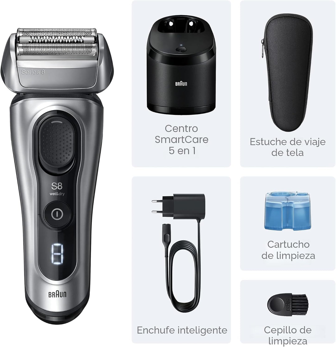 Braun Series 8 8567cc Maquinilla de afeitar eléctrica para hombre,...