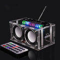 Kit de soldadura de radio de altavoz Bluetooth DIY, kit de soldadura de radio de audio, proyecto de soldadura de altavoz LED compatible con Bluetooth, kit de soldadura DIY para educación en