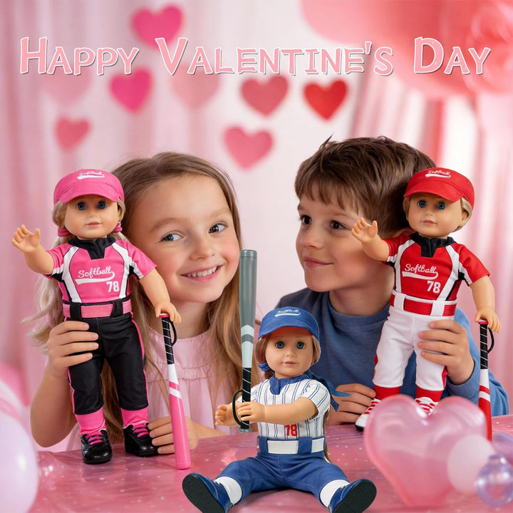 ARTST Uniforme de Sóftbol para Muñeca - Ropa y Accesorios para Muñe...