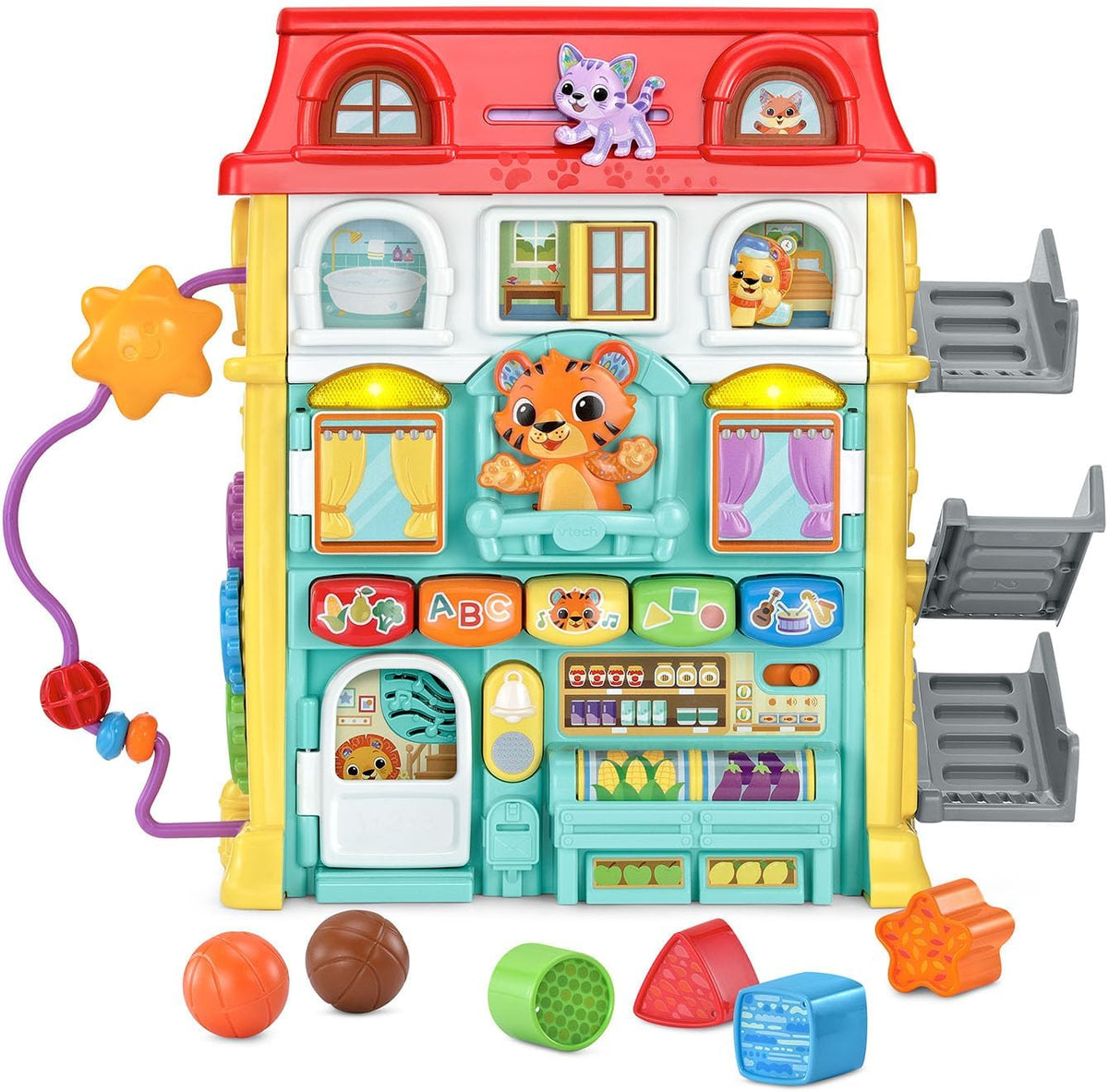 VTech Juguete de exploración para niños pequeños de la ciudad de actividades arriba y abajo