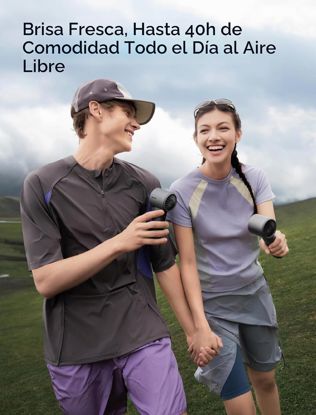 Ventilador de mano JISULIFE Pro1S - Flujo de aire de última generac...