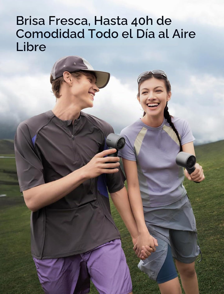 Ventilador de mano JISULIFE Pro1S - Flujo de aire de última generac...