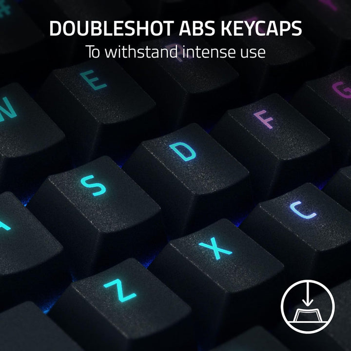 Razer BlackWidow V4 Teclado mecánico para juegos: Teclas verdes tác...